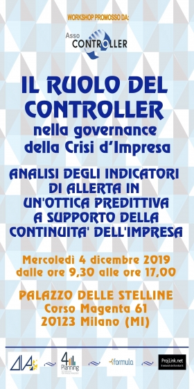 Il ruolo del controller nella governance della crisi di impresa - Stefano Casalboni